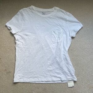 White Madewell T-Shirt with Pocket